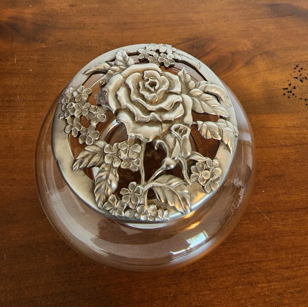 Segulla Pewter Vintage 1985 Potpourri Jar With Pewter Lid